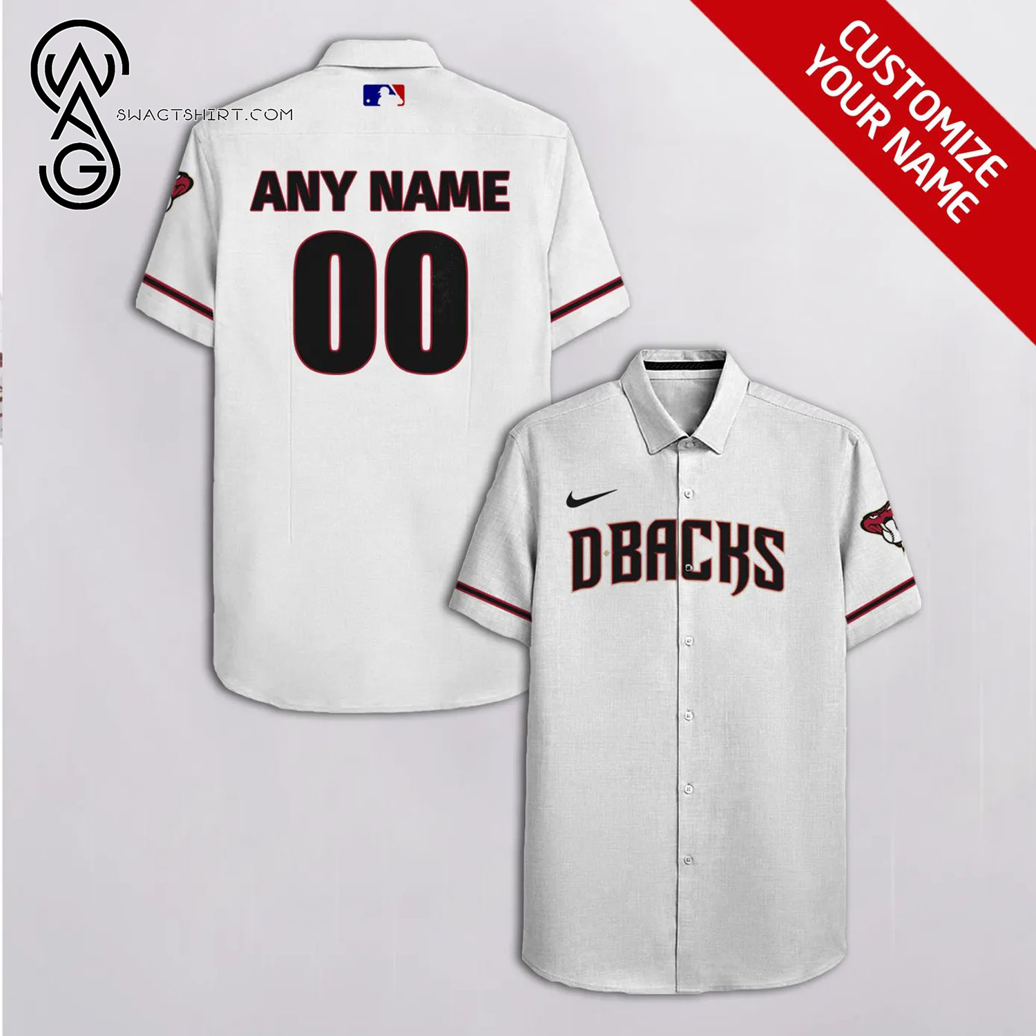 [Top Trending] Major League Baseball Arizona Diamondbacks Full Printing Personalized Hawaiian Shirt